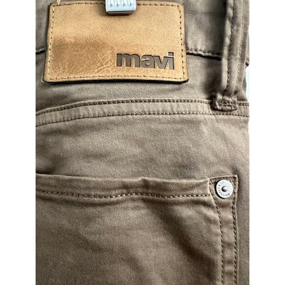 Mavi Jeans Zach Straight Leg Pants in Morel Satin Twill Cotton Blend, 34 x 30 - Picture 7 of 8